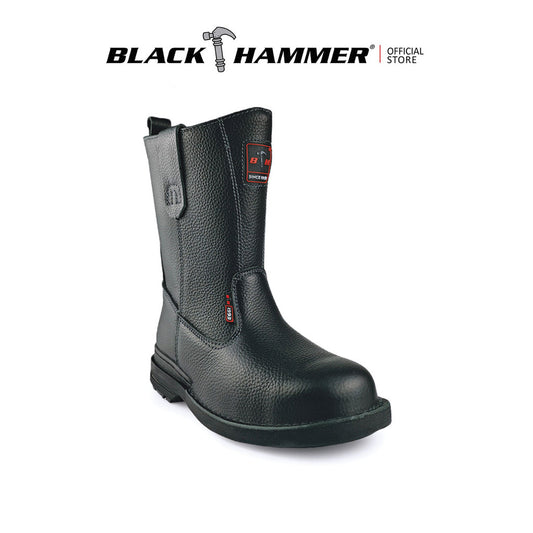 Black Hammer Men High Cut Safety Shoe BHS-26621 - BLACK SAFE OUTLET