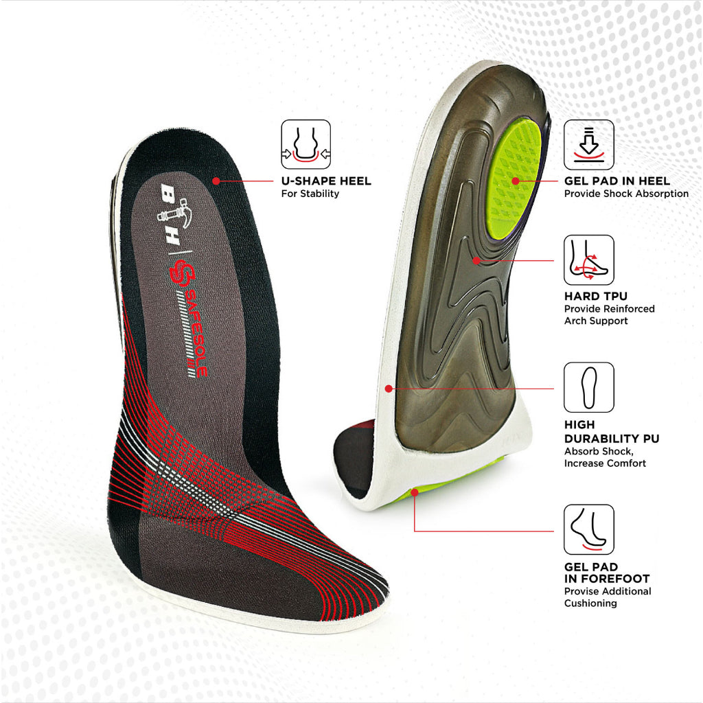 Black Hammer Safesole Premium Performance Insole BH2012