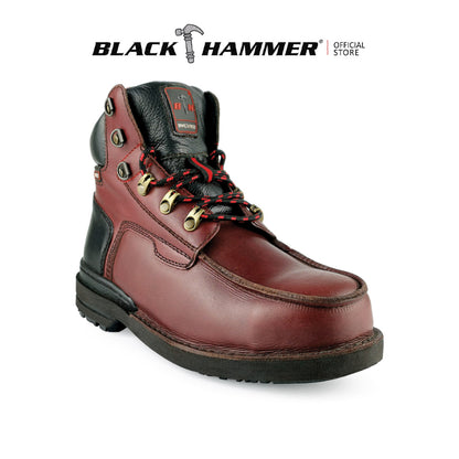 Black Hammer Men Mid Cut with Shoelace Safety Shoe BHS26614