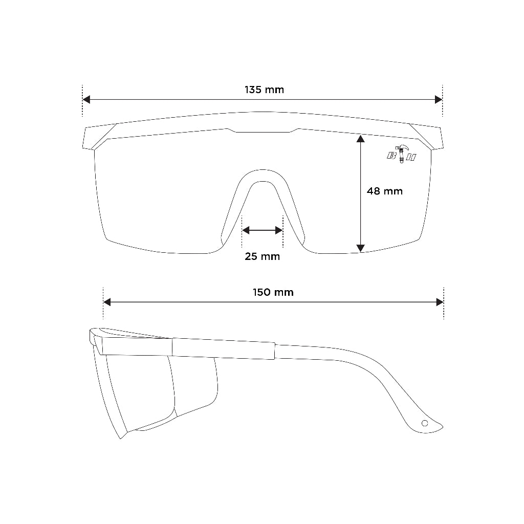 Black Hammer Safety Goggles CDEF - BLACK SAFE OUTLET