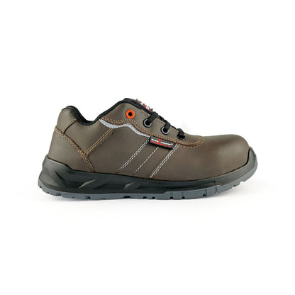 Black Hammer Men Low Cut with Shoelace Safety Shoes BH-1502-BI - BLACK SAFE OUTLET
