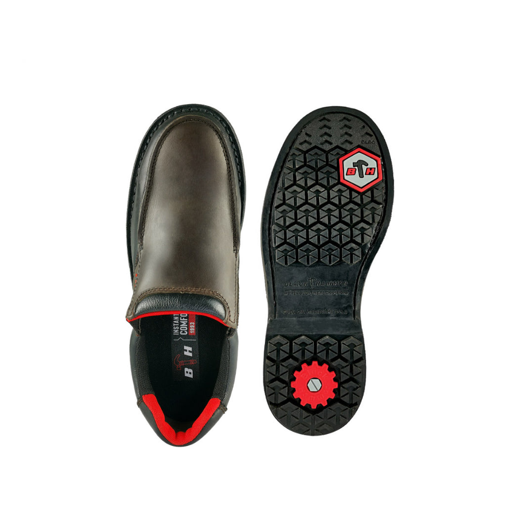 Black Hammer Men Low Cut Safety Shoe BHS26616 - BLACK SAFE OUTLET