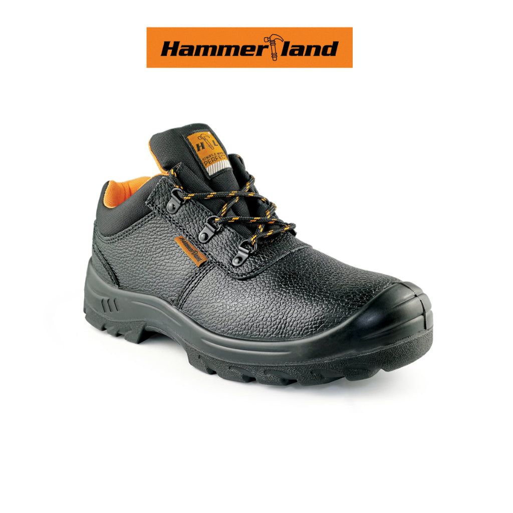 HAMMERLAND Men Low Cut with Shoelace Safety Shoes HAM-3007 GK - BLACK SAFE OUTLET