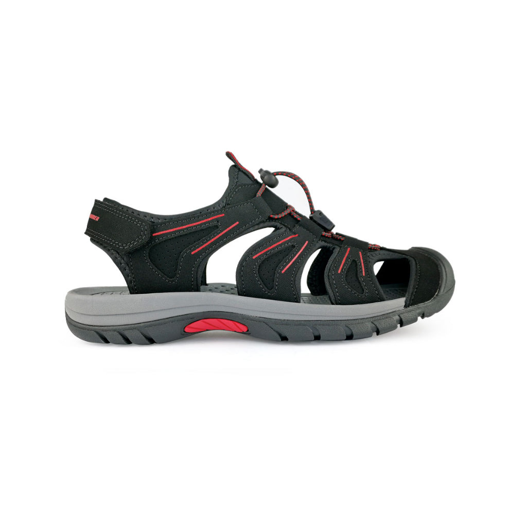 Black Hammer Men Walking Sandals BHC-201712-SD - BLACK SAFE OUTLET