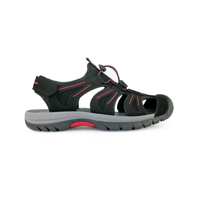 Black Hammer Men Walking Sandals BHC-201712-SD - BLACK SAFE OUTLET