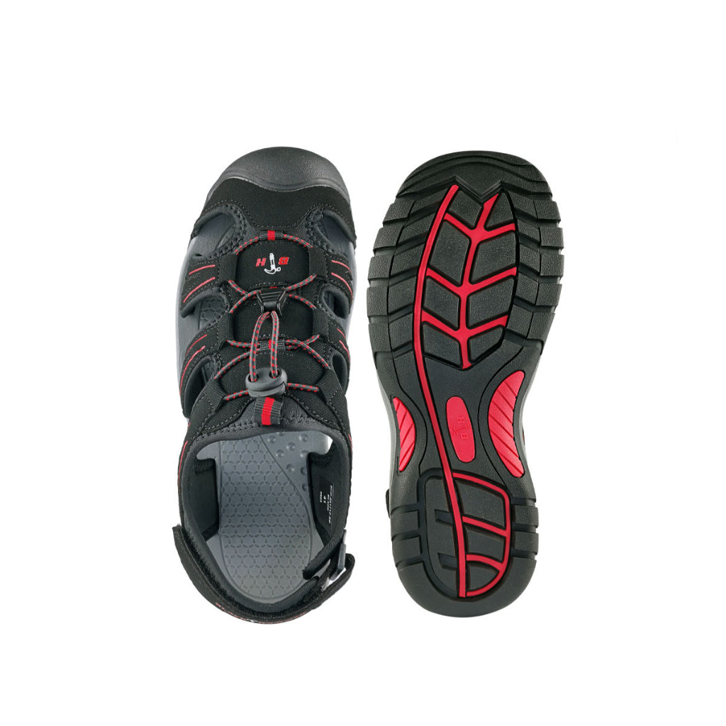 Black Hammer Men Walking Sandals BHC-201712-SD - BLACK SAFE OUTLET