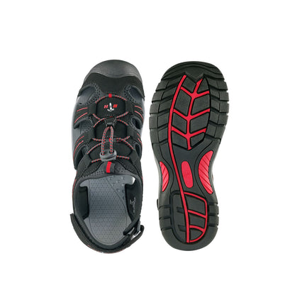 Black Hammer Men Walking Sandals BHC-201712-SD - BLACK SAFE OUTLET