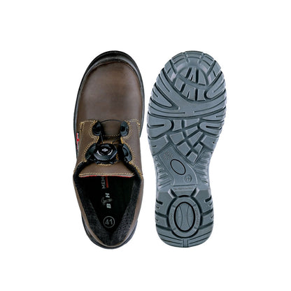 Black Hammer Men Low Cut with Fastlock Safety Shoe BH-1505-BI - BLACK SAFE OUTLET
