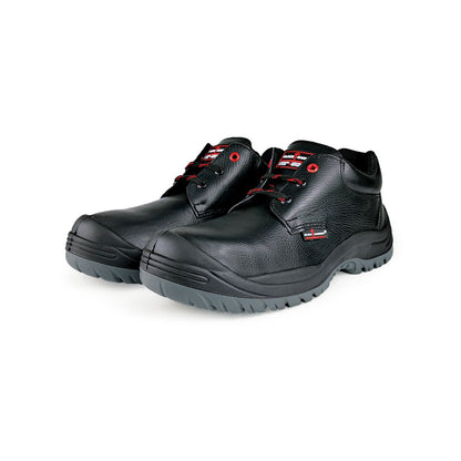 Black Hammer Men Low Cut with Shoelace Safety Shoe BH-1506-BI - BLACK SAFE OUTLET