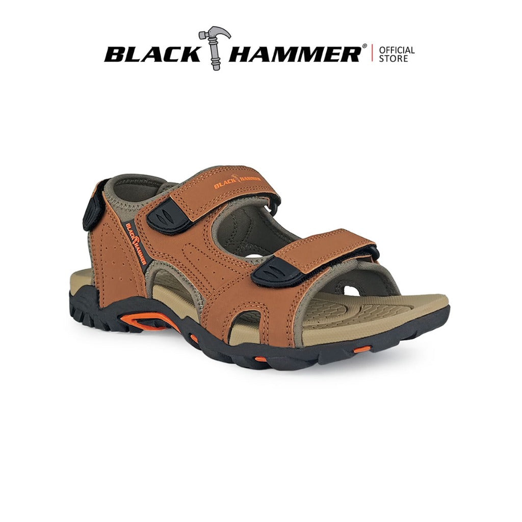 Black Hammer Men Walking Sandals YSE-26025 - BLACK SAFE OUTLET