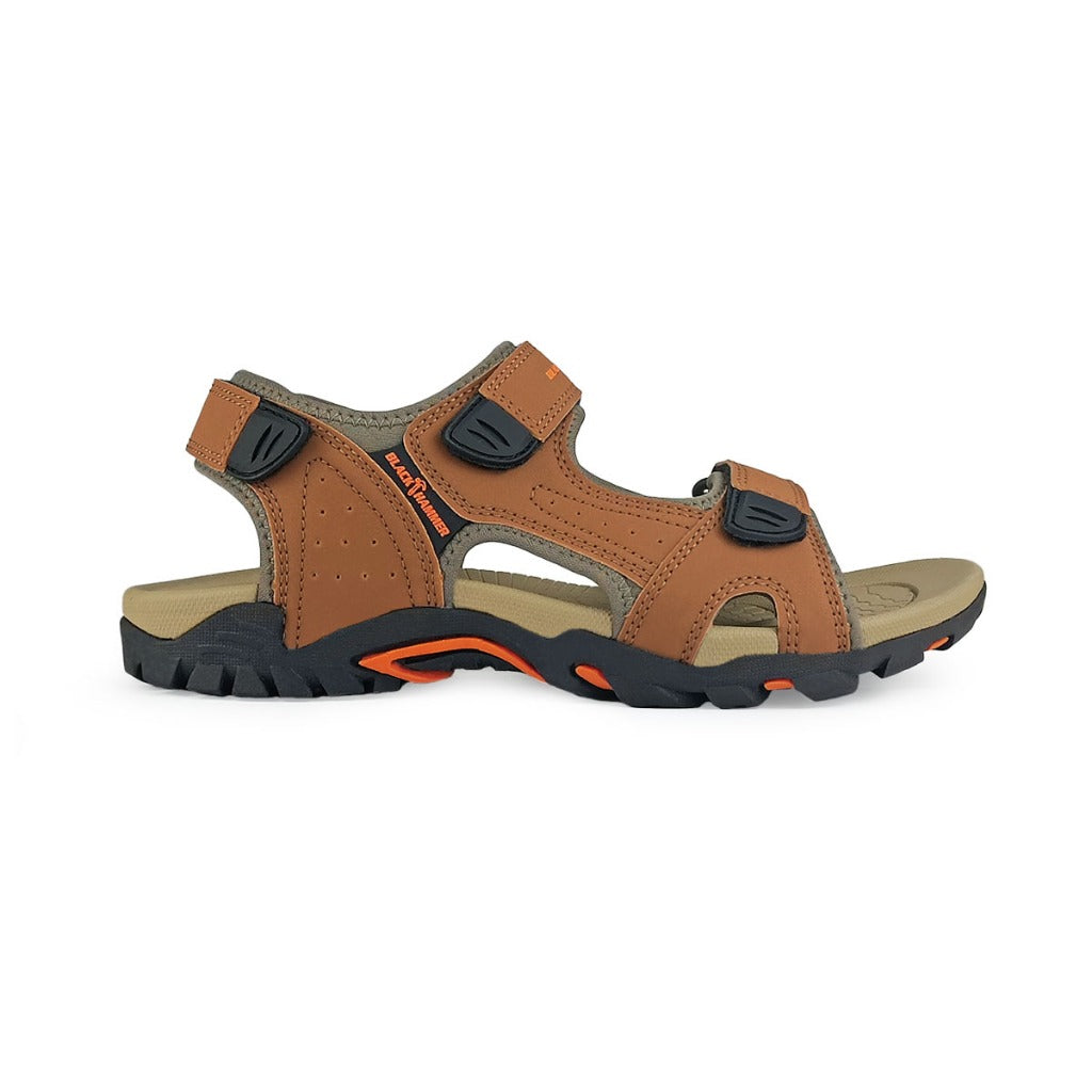 Black Hammer Men Walking Sandals YSE-26025 - BLACK SAFE OUTLET