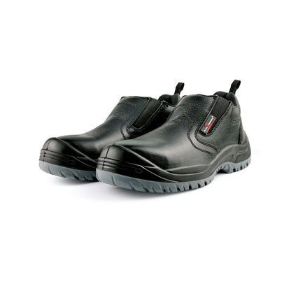 Black Hammer Men Low Cut Slip On Safety Shoe BH-1507-BI