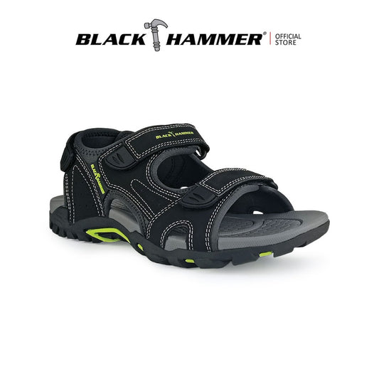 Black Hammer Men Walking Sandals YSE-26025 - BLACK SAFE OUTLET