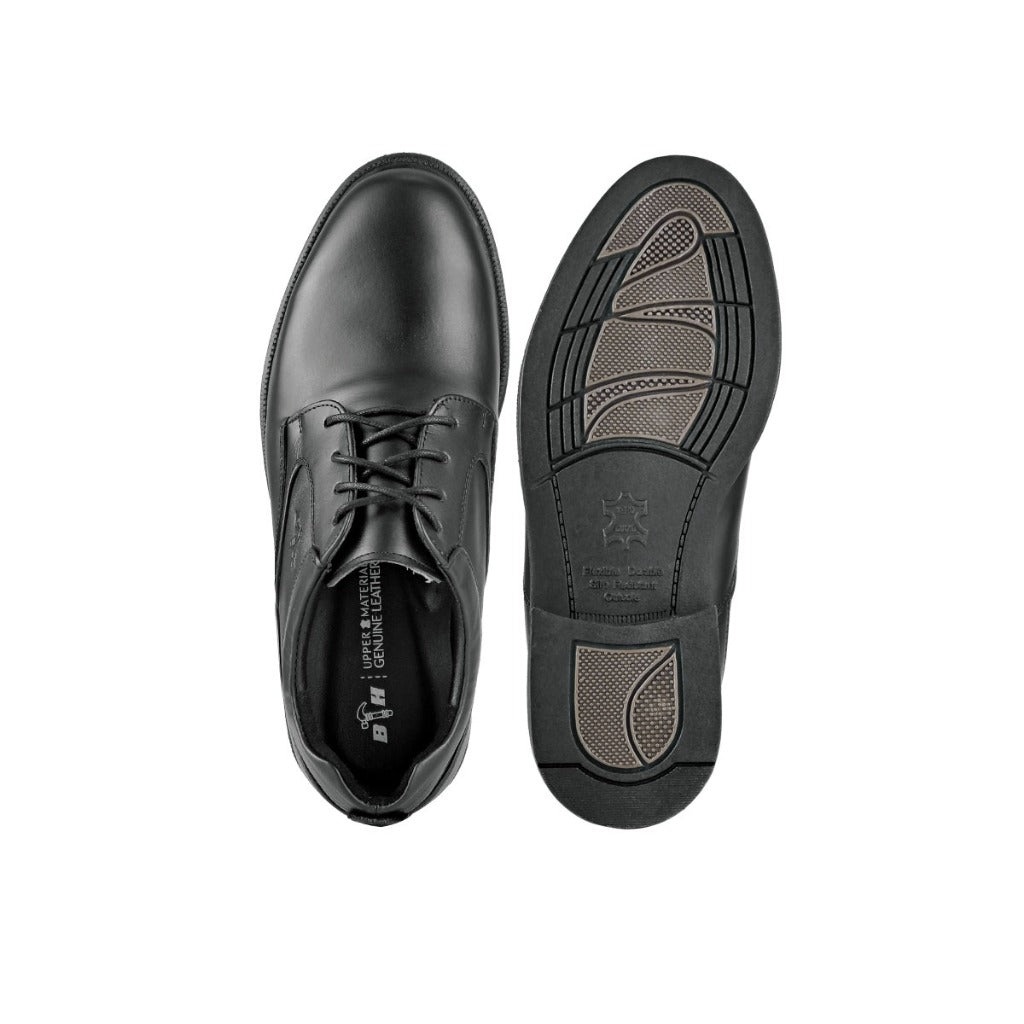 Black Hammer Men Formal Low Cut with Shoelace Shoes BH3705-YM - BLACK SAFE OUTLET