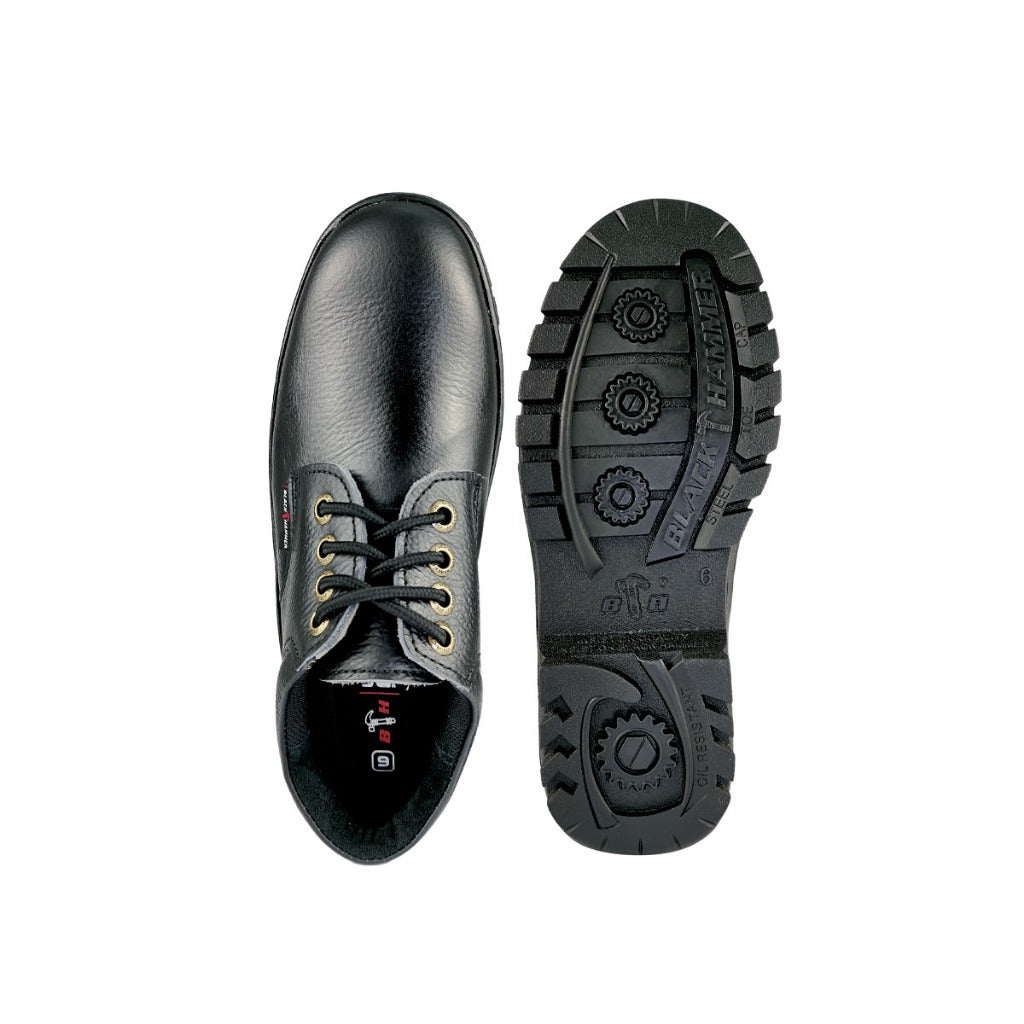 Black Hammer 2000 Series Low Cut Safety Shoes BH2331 (SIRIM APPROVED) - BLACK SAFE OUTLET
