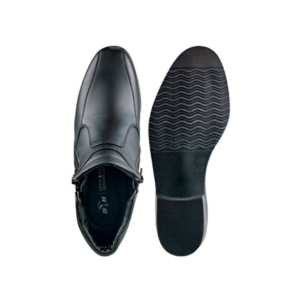 Black Hammer Women Formal Mid Cut with Double Zip Shoes BH3855-YM - BLACK SAFE OUTLET