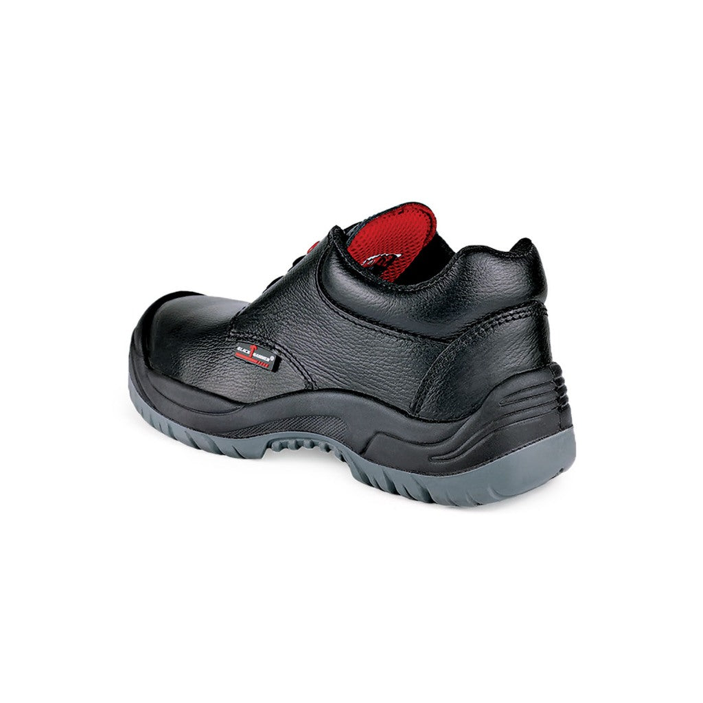 Black Hammer Men Low Cut with Shoelace Safety Shoe BH-1506-BI - BLACK SAFE OUTLET