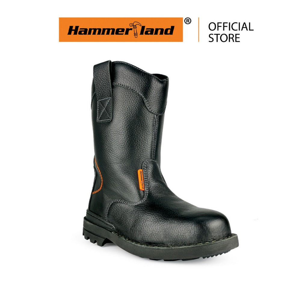 Hammerland Men High Cut Safety Shoes HAM-4405 - BLACK SAFE OUTLET