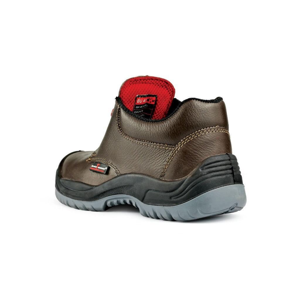 Black Hammer Men Low Cut with Shoelace Safety Shoe BH-1506-BI - BLACK SAFE OUTLET