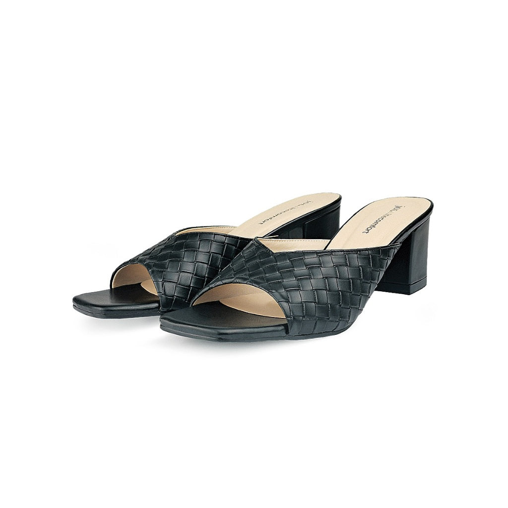 Jo& Women Open Toe Heels JO(887) - BLACK SAFE OUTLET