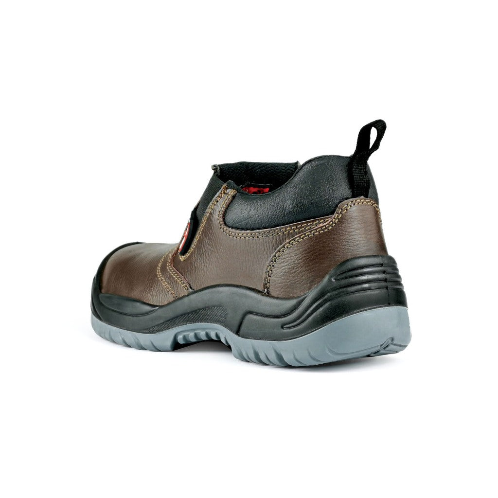 Black Hammer Men Low Cut Slip On Safety Shoe BH-1507-BI