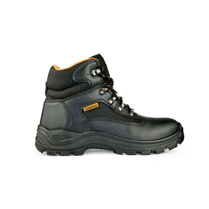 HAMMERLAND Men Mid Cut with Shoelace Safety Shoes HAM-3011 GK - BLACK SAFE OUTLET