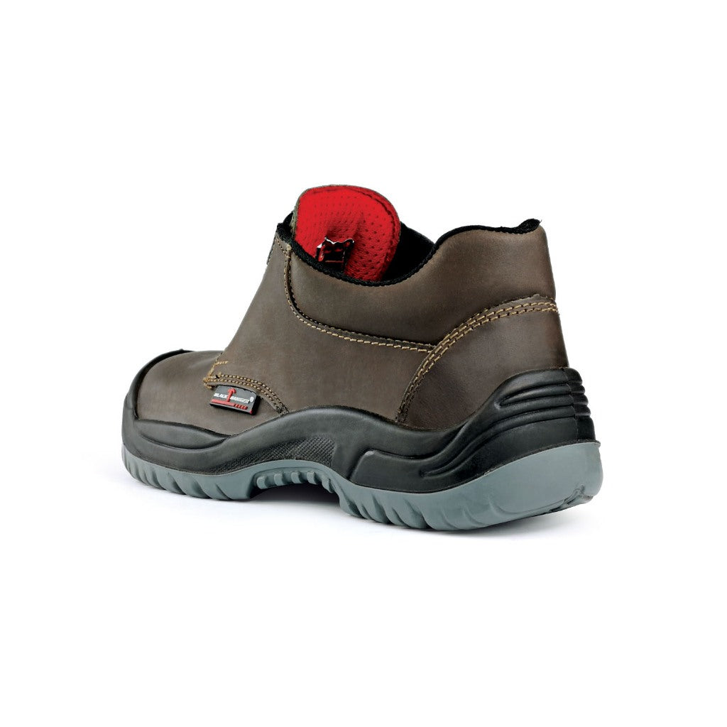 Black Hammer Men Low Cut with Fastlock Safety Shoe BH-1505-BI - BLACK SAFE OUTLET