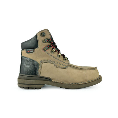 Black Hammer Men Mid Cut with Shoelace Safety Shoe BH2610 - BLACK SAFE OUTLET