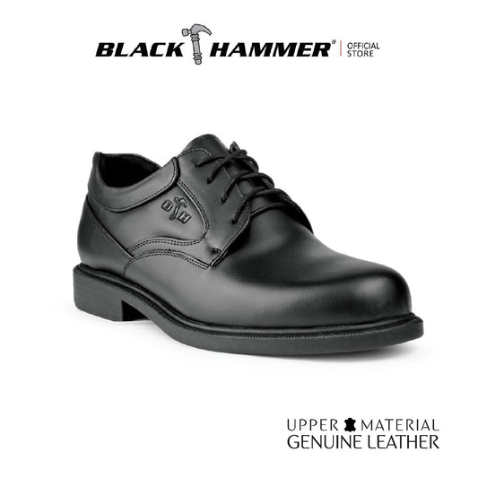 Black Hammer Men Formal Low Cut with Shoelace Shoes BH3705-YM - BLACK SAFE OUTLET