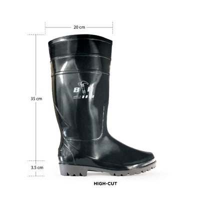 Black Hammer Safety Rain Boots 35cm BH(LL4)