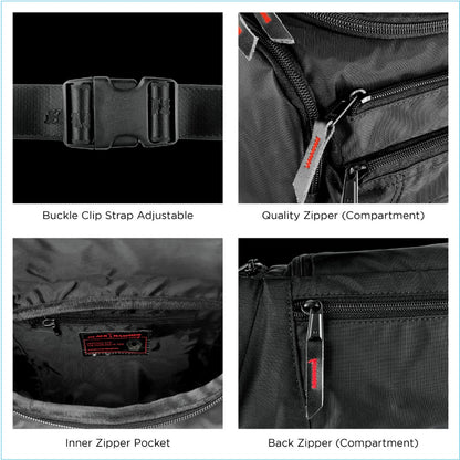 Black Hammer Men Waist Bag D3003
