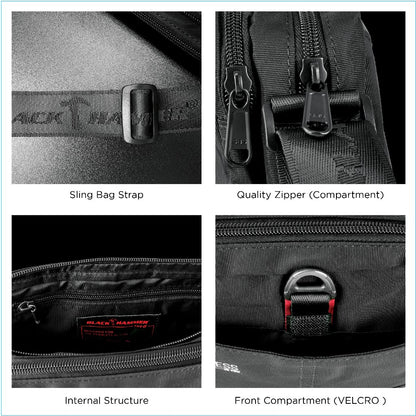 Black Hammer Men Waist Bag 1157