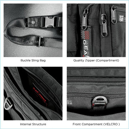 Black Hammer Men Waist Bag 8081