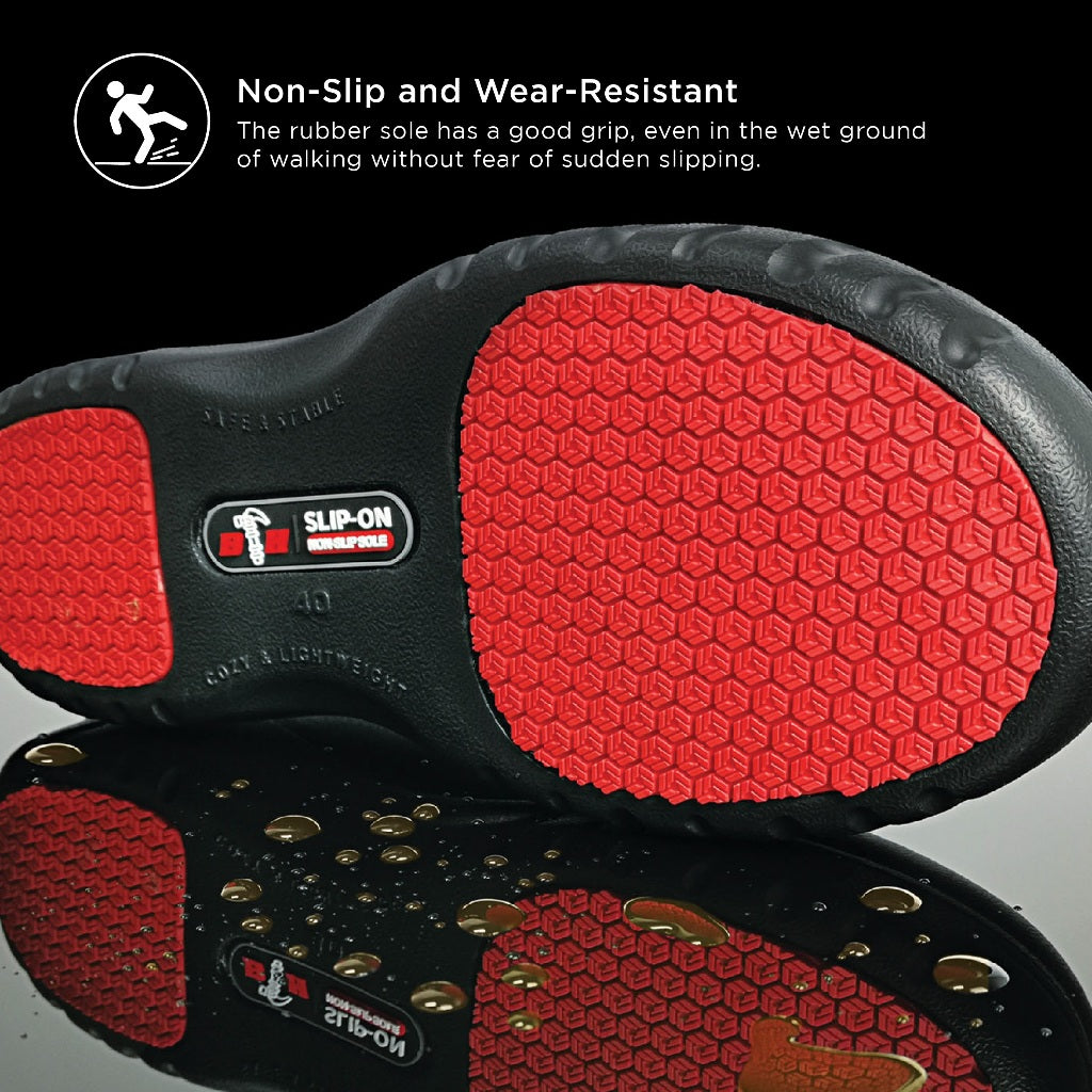 Black Hammer Safety Clogs with Toe Cap BHC-S077(T)