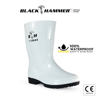 Black Hammer Safety Rain Boots 27cm BH(LL3)