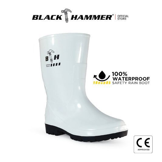 Black Hammer Safety Rain Boots 27cm BH(LL3)