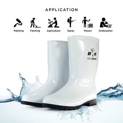 Black Hammer Safety Rain Boots 27cm BH(LL3)