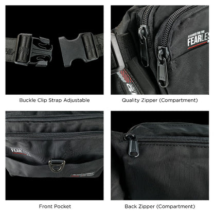 Black Hammer Men Waist Bag 8067