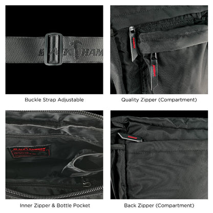 Black Hammer Men Crossbody Bag D3022