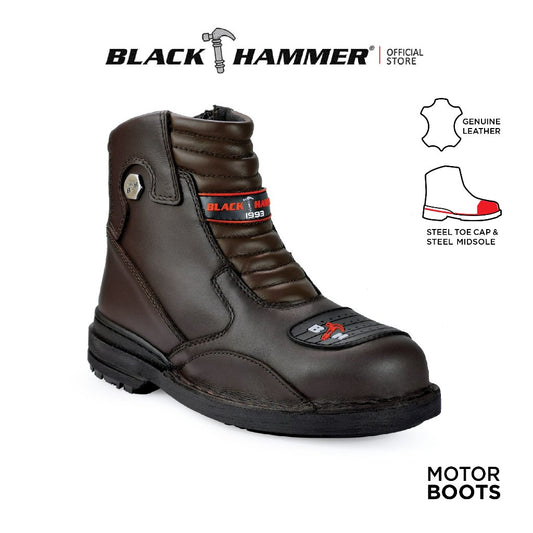 Black Hammer Men Motor Boot Series Safety Shoes BHS26622