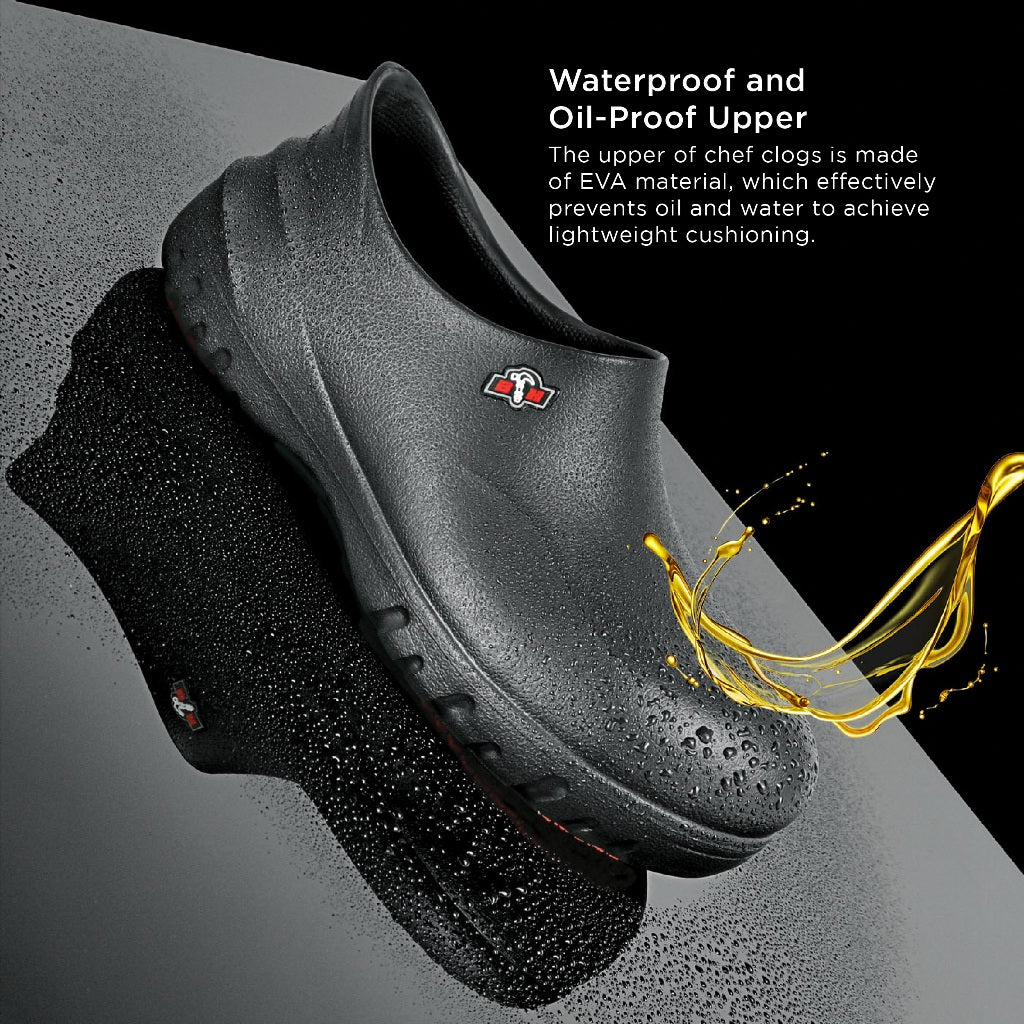 Black Hammer Safety Clogs with Toe Cap BHC-S077(T)