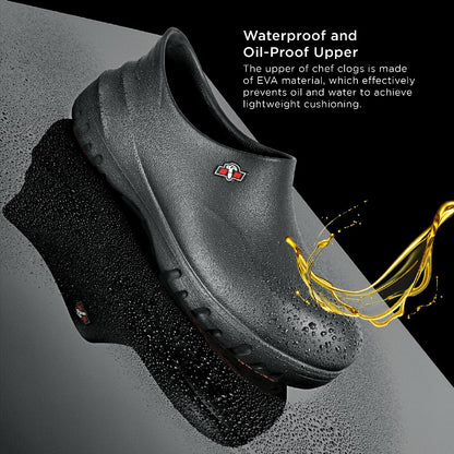 Black Hammer Safety Clogs with Toe Cap BHC-S077(T)