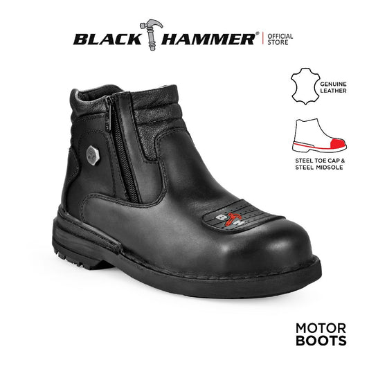 Black Hammer Men Motor Boot Series Safety Shoes BHS26623