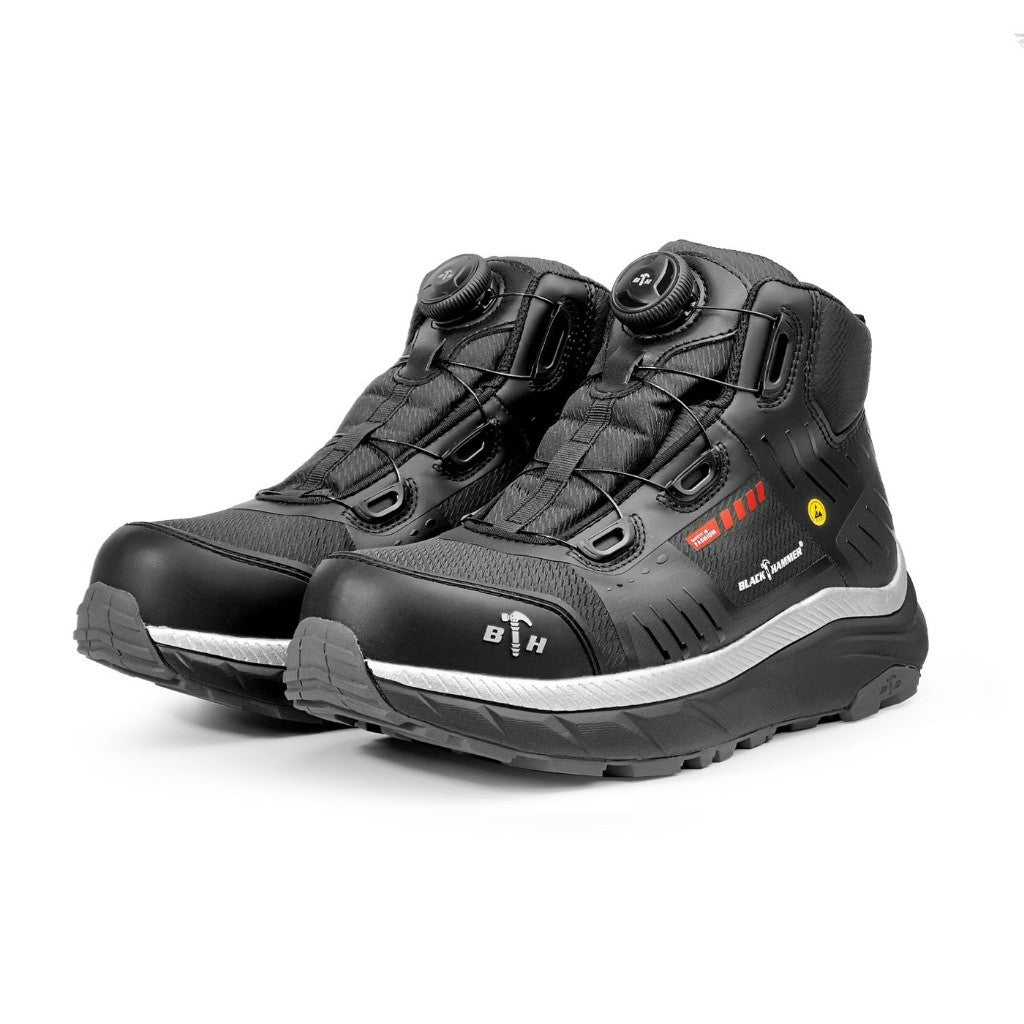 Black Hammer UltraGrip Pro Series Men Mid Cut Safety Shoe BHS-22006