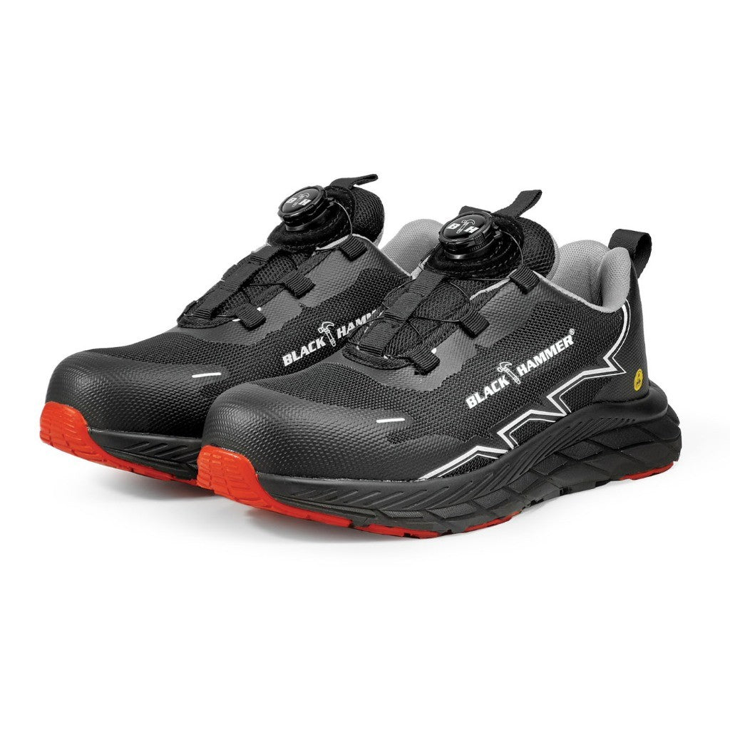Black Hammer Low Cut with Fastlock ESD Safety Shoe BHS-201612