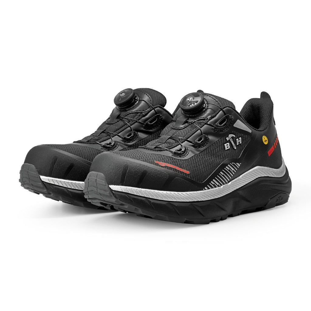 BLACK HAMMER Pro Series Men Low Cut Waterproof ESD Extralight Safety Shoe BHS-22003