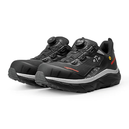 BLACK HAMMER Pro Series Men Low Cut Waterproof ESD Extralight Safety Shoe BHS-22003