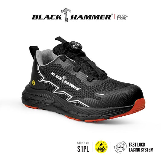 Black Hammer Low Cut with Fastlock ESD Safety Shoe BHS-201612