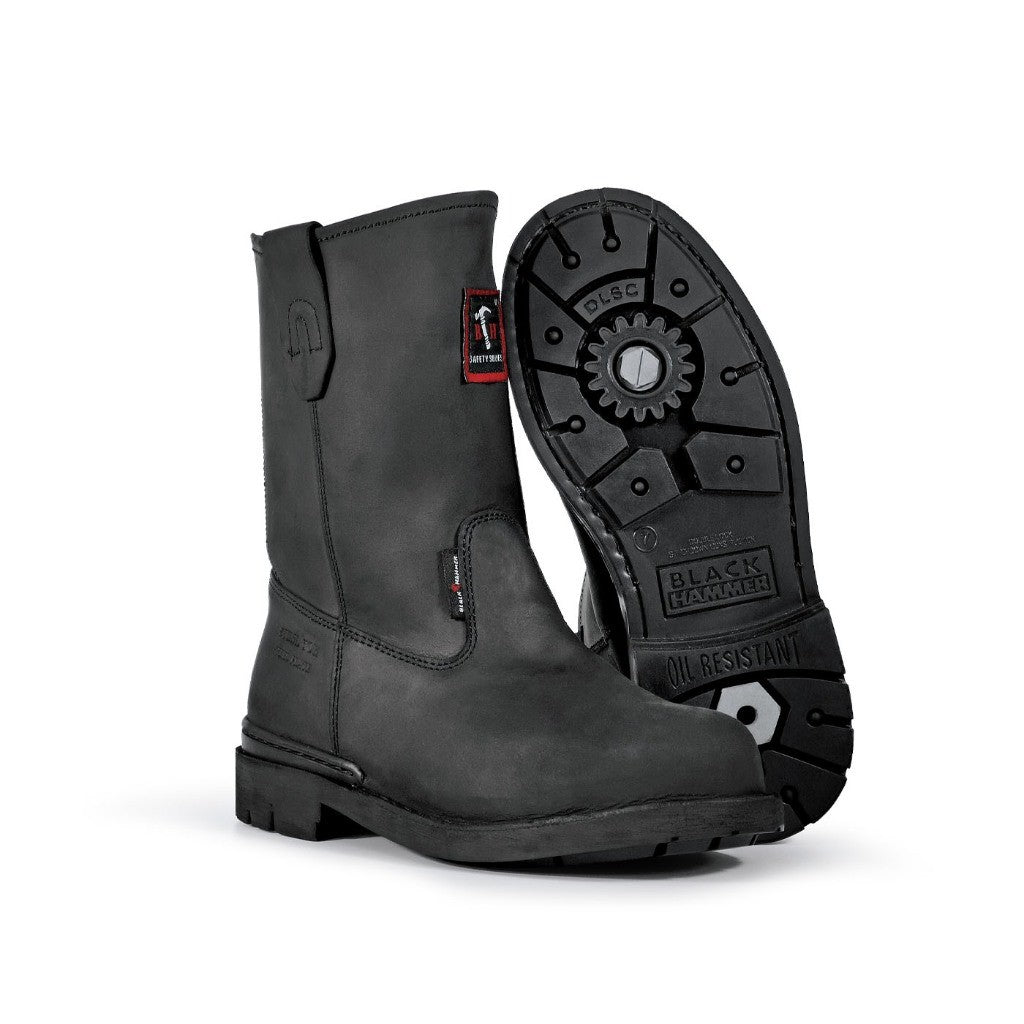 Black Hammer Men 4000 Series High Cut Slip On Safety Shoes BH4755