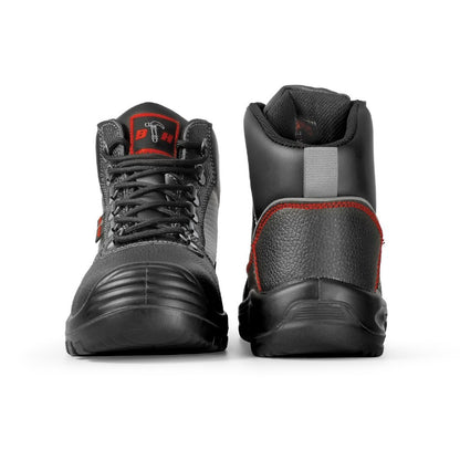 Black Hammer Men Mid Cut with Shoelace Safety Shoes BHS-201610